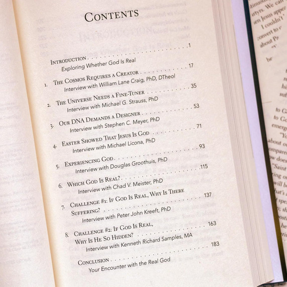 Is God Real? Table of Contents