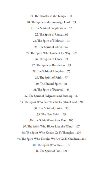Praying Through the Names of the Holy Spirit Praying Through the Names of the Holy Spirit