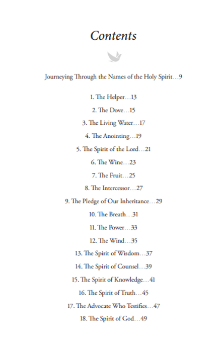Praying Through the Names of the Holy Spirit Praying Through the Names of the Holy Spirit