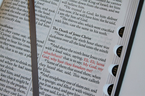 KJV Holy Bible, Giant Print Thinline Large Format, Gray Premium Imitation Leather with Ribbon Marker, Red Letter, and Thumb Index KJV Holy Bible, Giant Print Thinline Large Format, Gray Premium Imitation Leather with Ribbon Marker, Red Letter, and Thumb Index