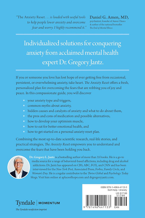 The Anxiety Reset Back Cover