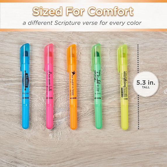 Christian Art Gifts Twist & Glide Gel Multicolor Bible Highlighter Set