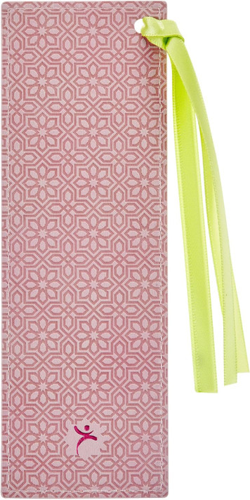 Christian Art Gifts Premium Vegan Leather Scripture Bookmark for Women: Grace Is Sufficient Inspirational Bible Verse Book Accessory, Pink Multicolor