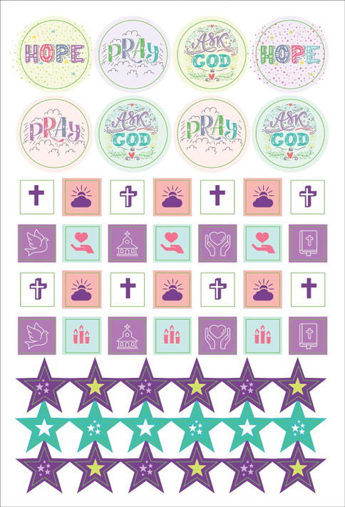 Essentials Bible Weekly Planner Stickers