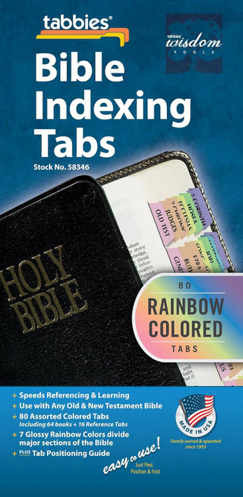 Rainbow Bible Indexing Tabs Old & New Testament Rainbow Bible Indexing Tabs Old & New Testament
