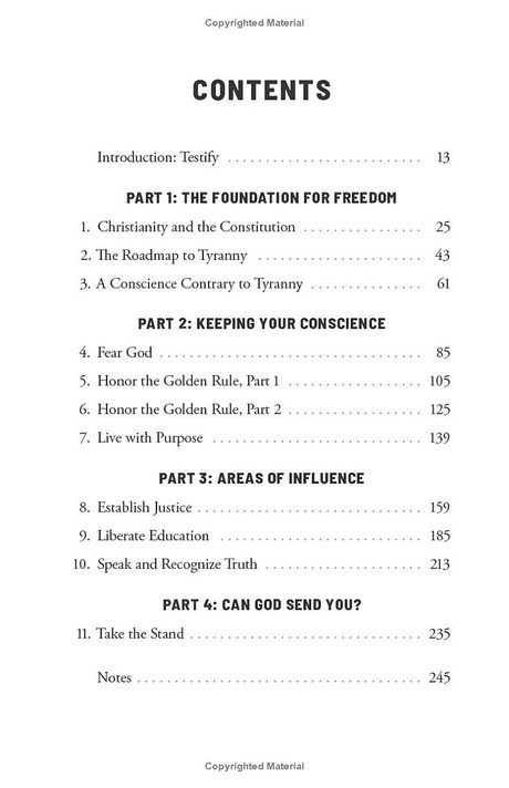 Uncommon Courage Table of Contents