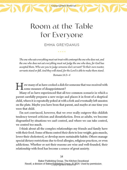 The Kitchen Devotional Inside Look