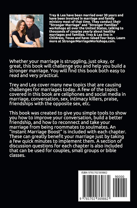 10 Ways To A Stronger Marriage Back Cover