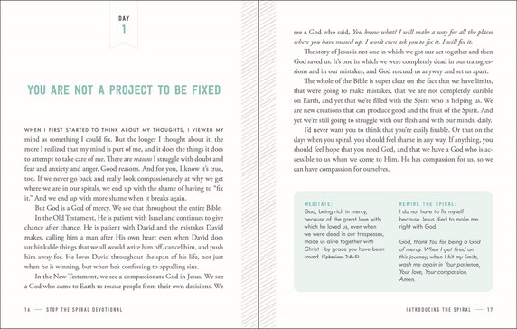 Stop the Spiral Devotional: 100 Days of Breaking Free from Negative Thoughts