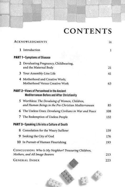 Mothers, Children, and the Body Politic Table of Contents