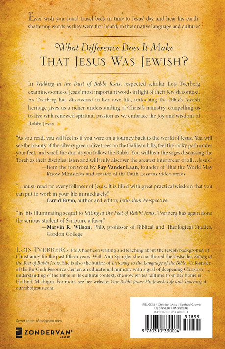 Walking in the Dust of Rabbi Jesus Back Cover