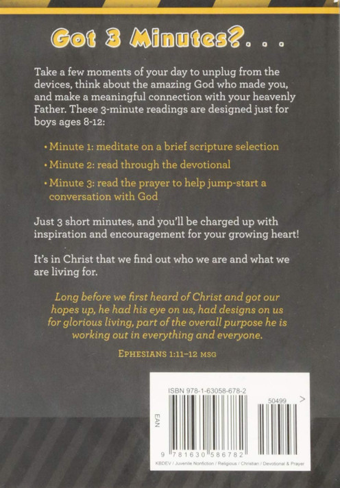 3-Minute Devotions for Boys: 90 Exciting Readings for Men Under Construction
