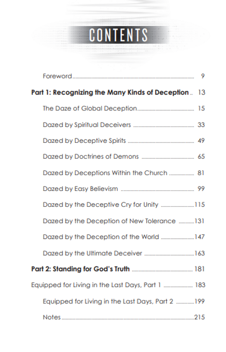Living in the Daze of Deception: How to Discern Truth from Culture's Lies Living in the Daze of Deception: How to Discern Truth from Culture's Lies