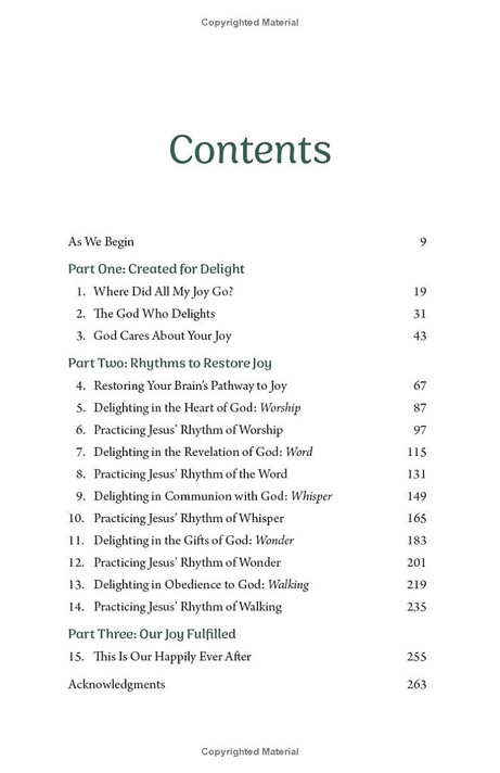 Delighting in Jesus Inside Look