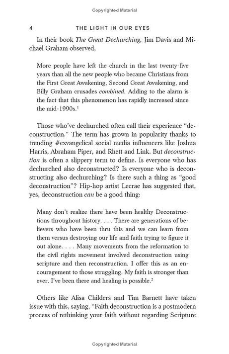 The Light in Our Eyes Inside Look