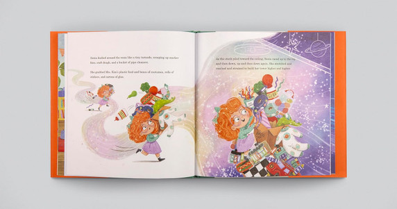 Sonia and the Biggest Block Tower Ever Inside Look