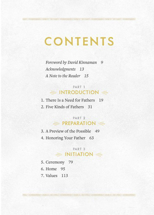 The Intentional Father Table of Contents