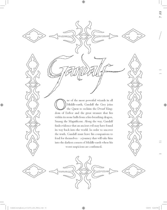 The Hobbit Movie Trilogy Coloring Book: Heroes and Villains The Hobbit Movie Trilogy Coloring Book: Heroes and Villains