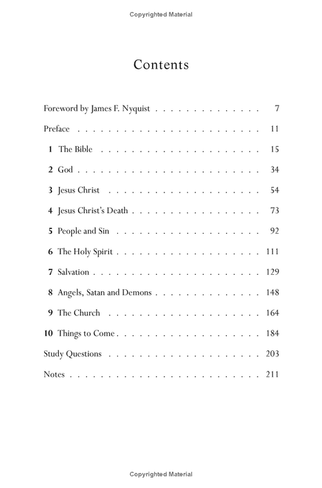 Know What You Believe Table of Contents