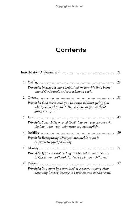 Parenting Table of Contents