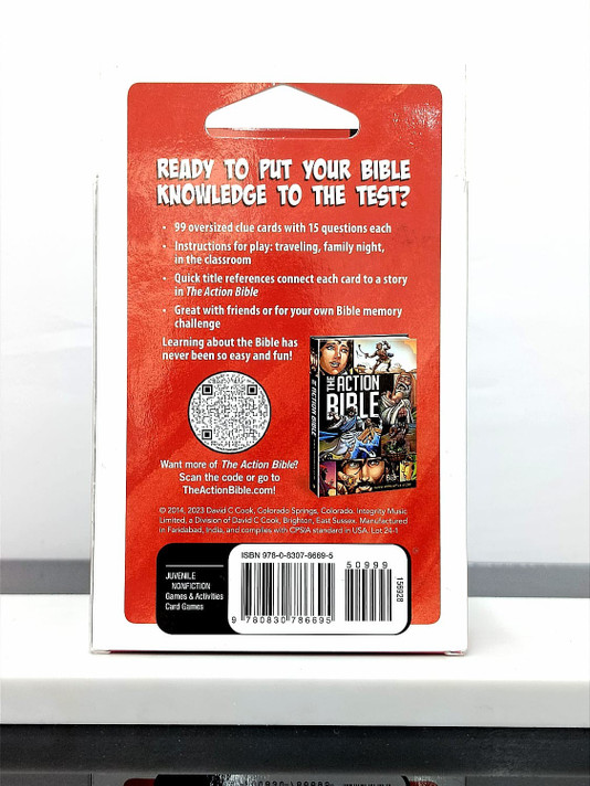 The Action Bible Guess-It Game Back Cover