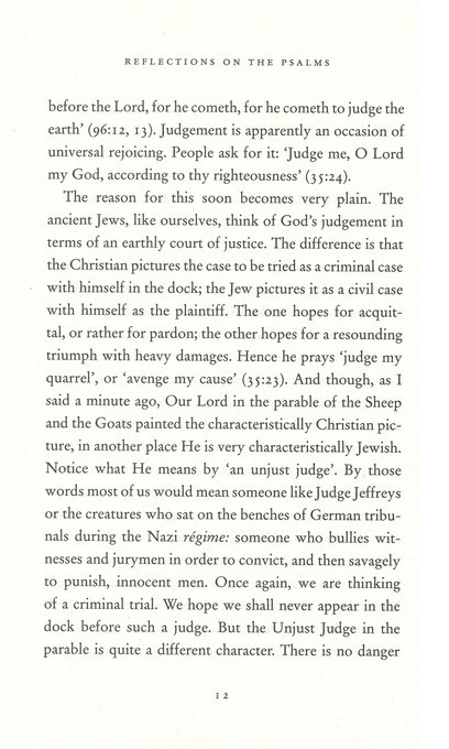 Reflections on the Psalms Inside Look