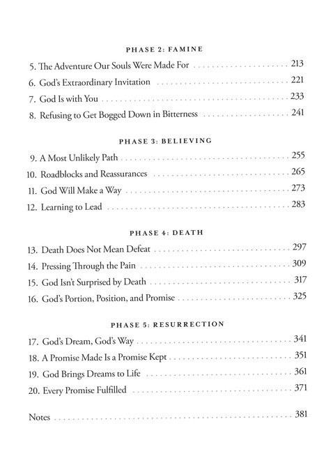 What Happens When Women Say Yes to God and Walk in Faith Table of Contents