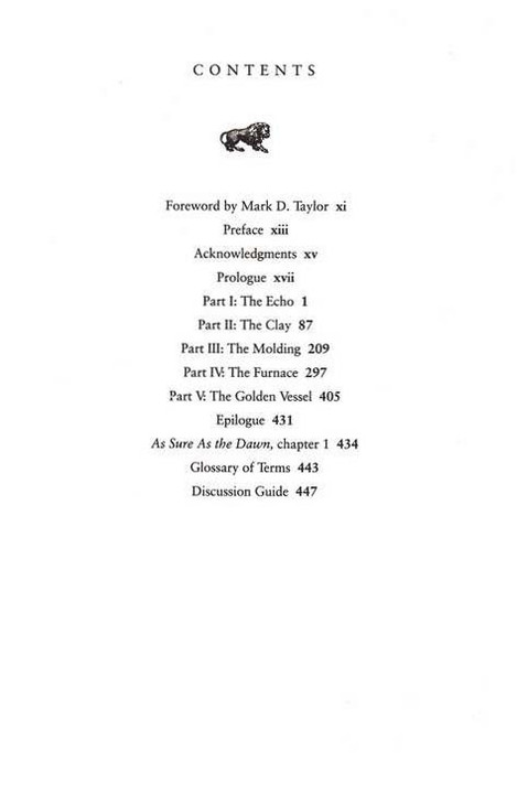 Echo In The Darkness Table of Contents
