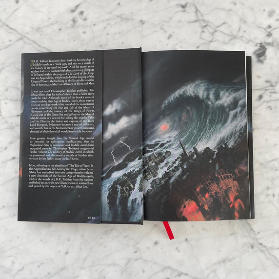 The Fall of Númenor Back Cover The Fall of Númenor Back Cover