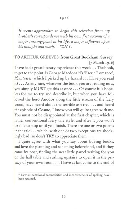 Letters of C. S. Lewis Inside Look