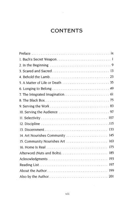 Adorning the Dark Table of Contents
