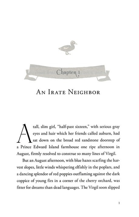 Anne of Avonlea Chapter 1