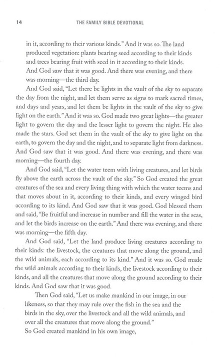 The Family Bible Devotional Inside Look