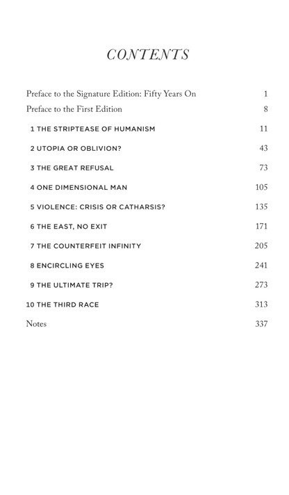 The Dust of Death Table of Contents