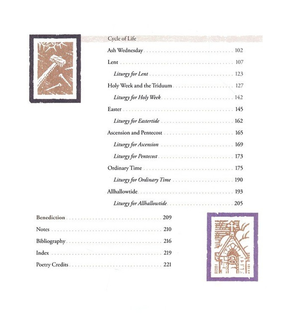 Sacred Seasons Table of Contents