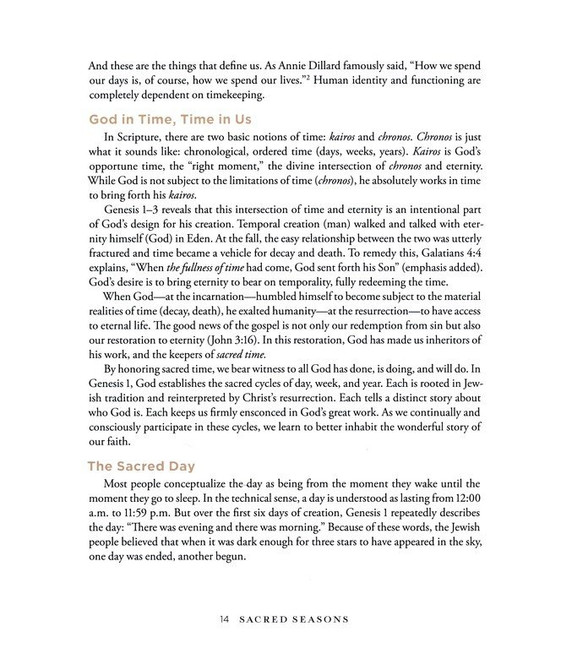 Sacred Seasons Inside Look