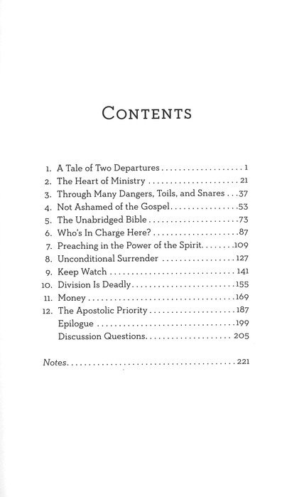 Fan the Flame Table of Contents