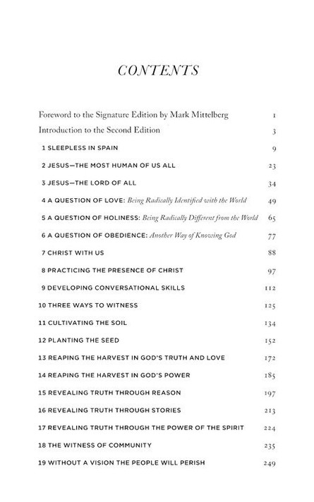 Out of the Saltshaker and Into the World Table of Contents