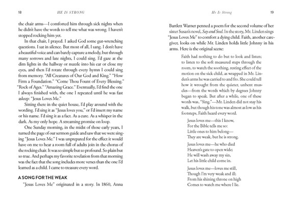 He Is Strong Inside Look