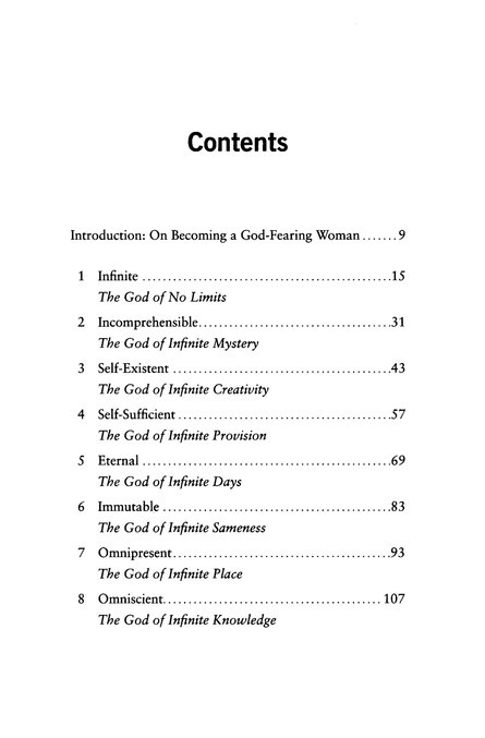 None Like Him Table of Contents