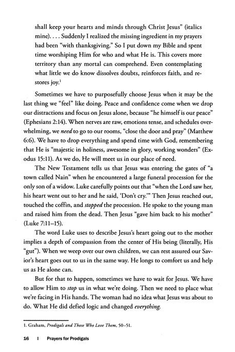 Prayers for Prodigals Inside Look