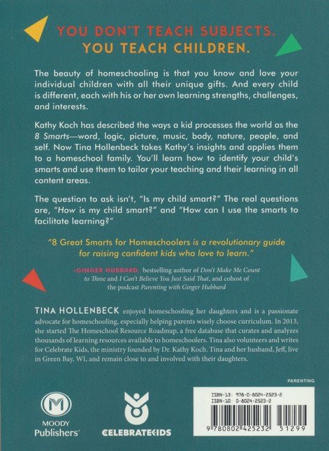 8 Great Smarts for Homeschoolers Back Cover