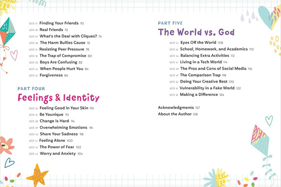 Preteen Devotional for Girls Inside Look