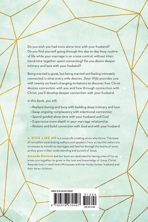 Dear Wife Back Cover