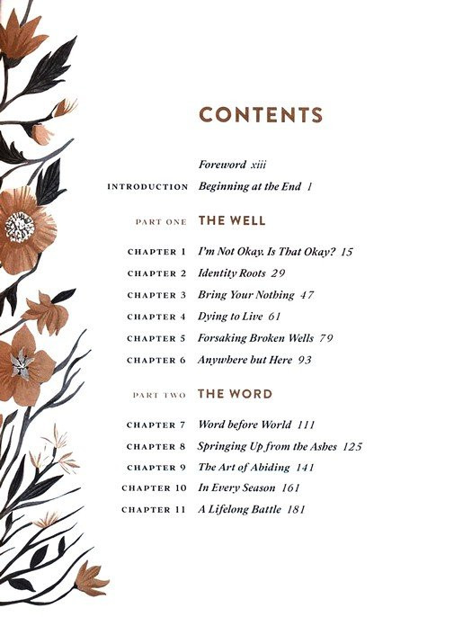 The Well-Watered Woman Table of Contents