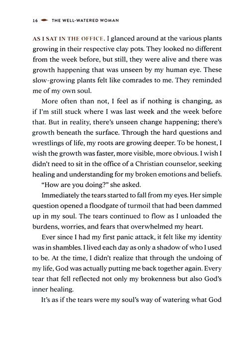 The Well-Watered Woman Inside Look