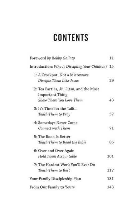 Write It on Their Hearts Table of Contents