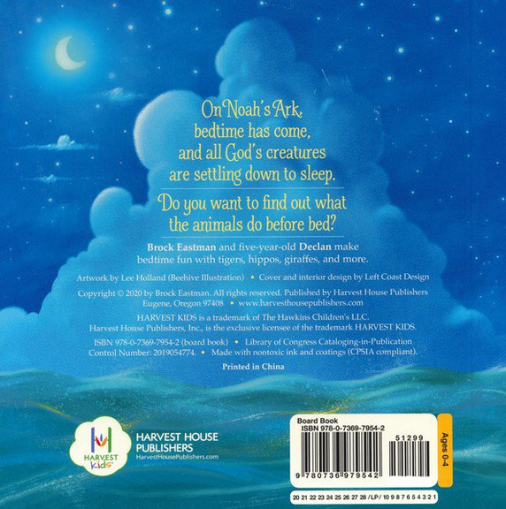 Bedtime on Noah's Ark Back Cover