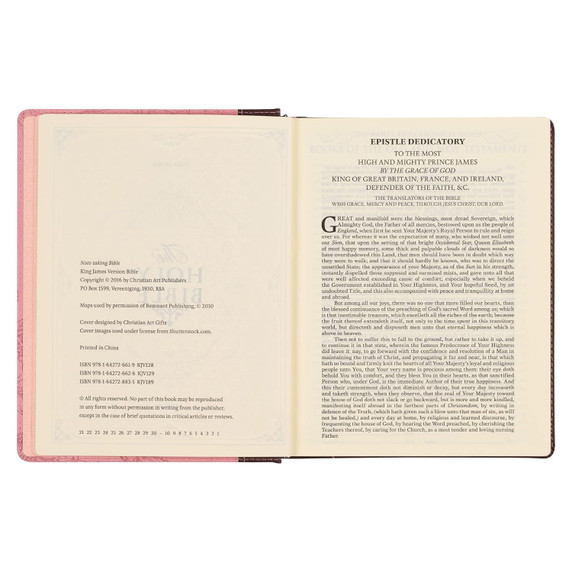KJV Holy Bible, Note-taking Bible, Faux Leather Hardcover