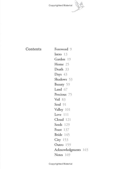 On Our Way Home Table of Contents